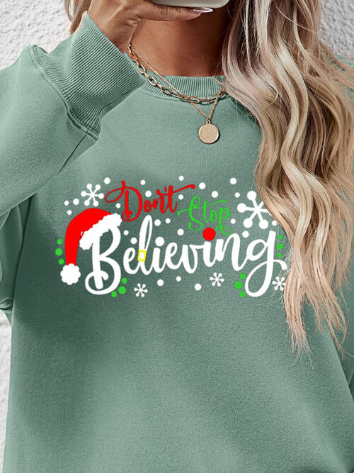 Letter Graphic Long Sleeve Sweatshirt - Absolute fashion 2020