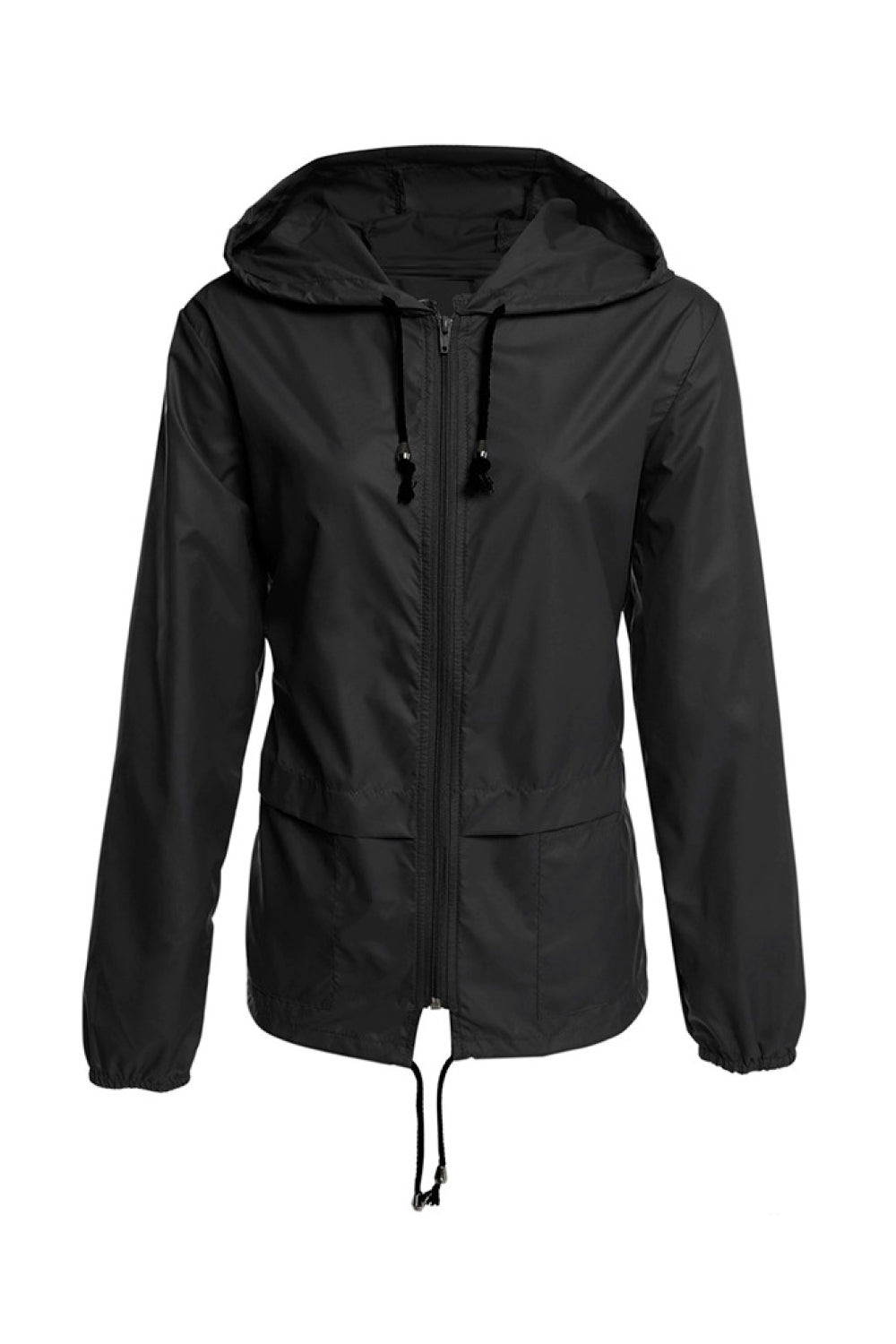 Zip-front Raincoat Windbreaker Jacket - Absolute Fashion 2020