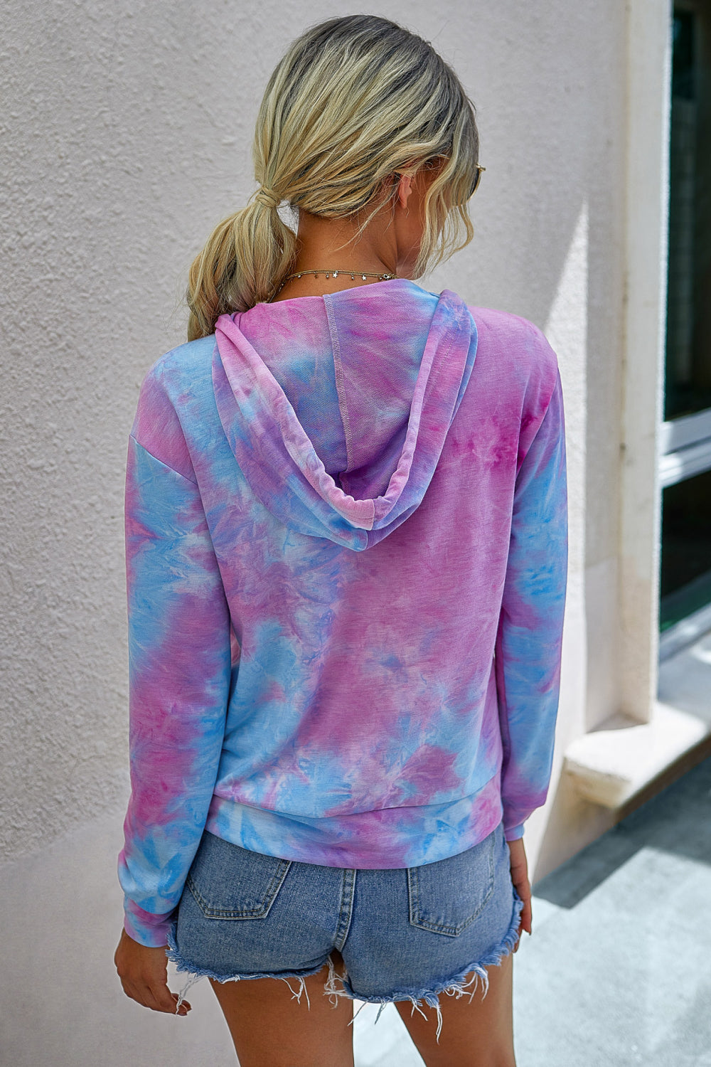 Zip Up Drawstring Hoodie - Absolute Fashion 2020