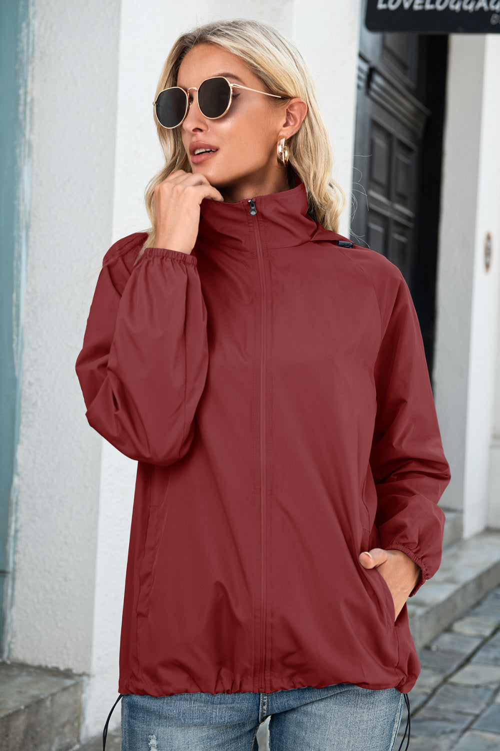 Zip Up Wind Hooded Jacket - Absolute Fashion 2020