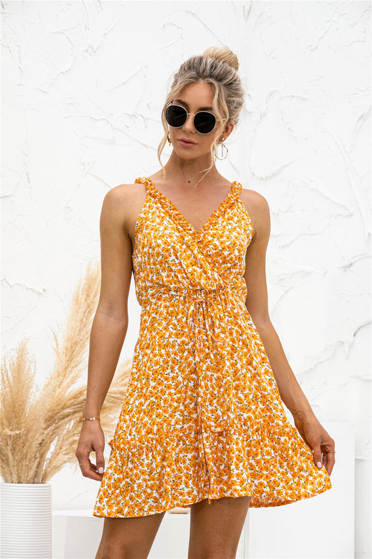 Floral V Neck Hammock Dress - Absolute Fashion 2020