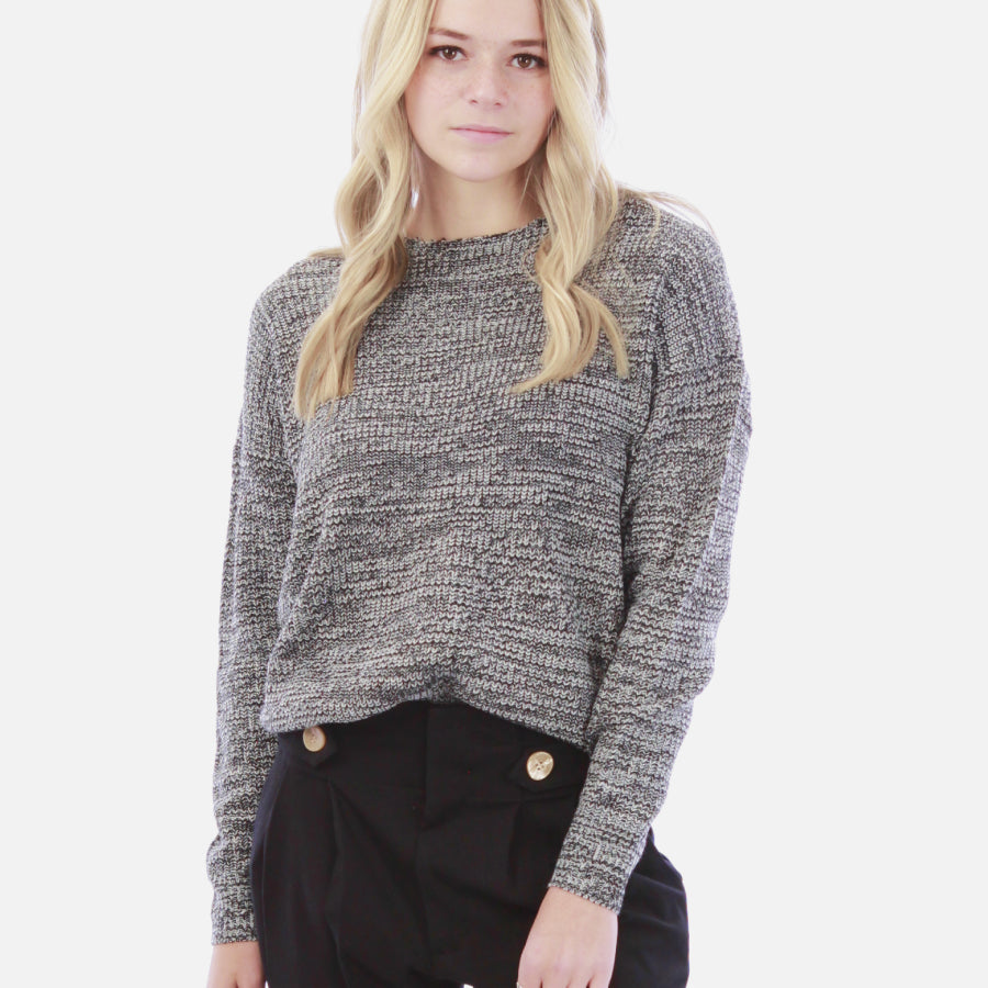Sweater with Lace Up Back