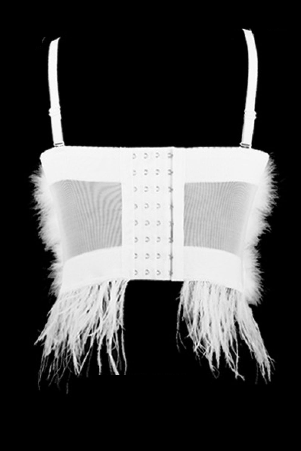 All-Over Feather Bustier