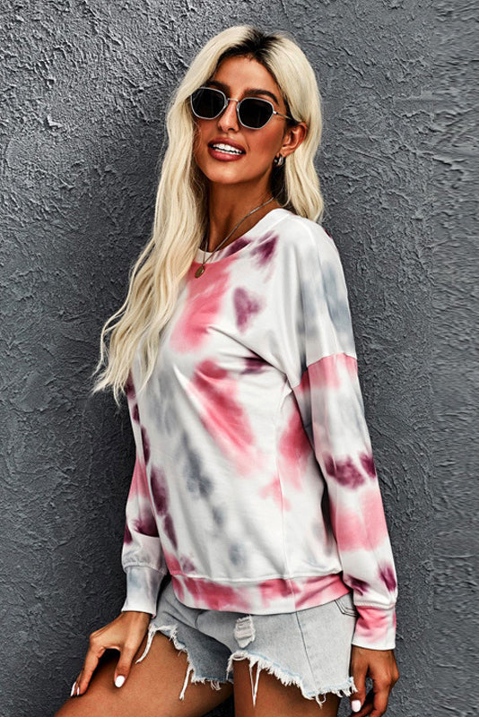 Drop Shoulder Tie Dye  Tee - Absolute Fashion 2020