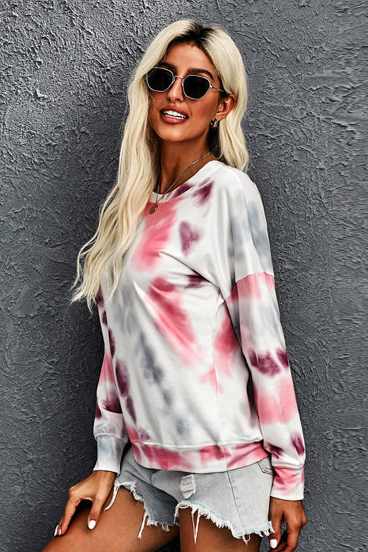 Drop Shoulder Tie Dye  Tee - Absolute Fashion 2020