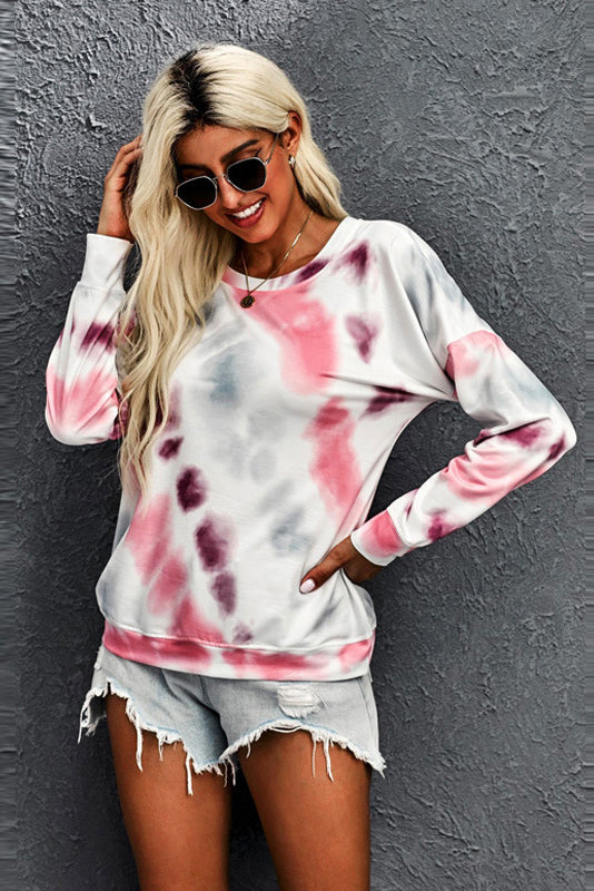 Drop Shoulder Tie Dye  Tee - Absolute Fashion 2020
