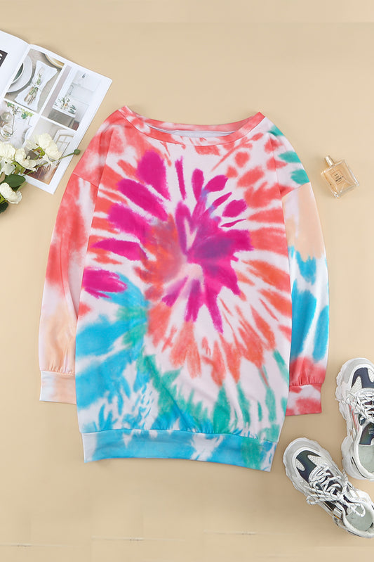 Tie-Dye Sweatshirt Dress