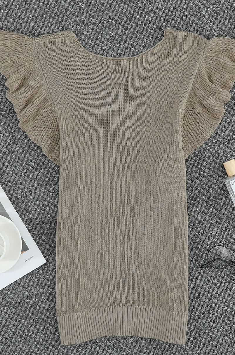 Cascading Ruffles Knit Tank Top - Absolute Fashion 2020