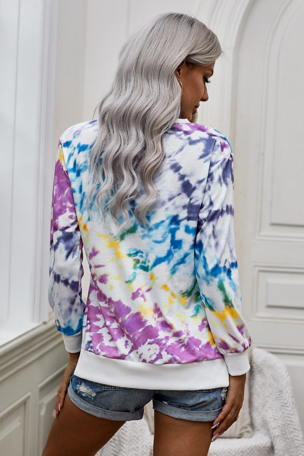 Tie-Dye High Low Sweatshirt - Absolute Fashion 2020