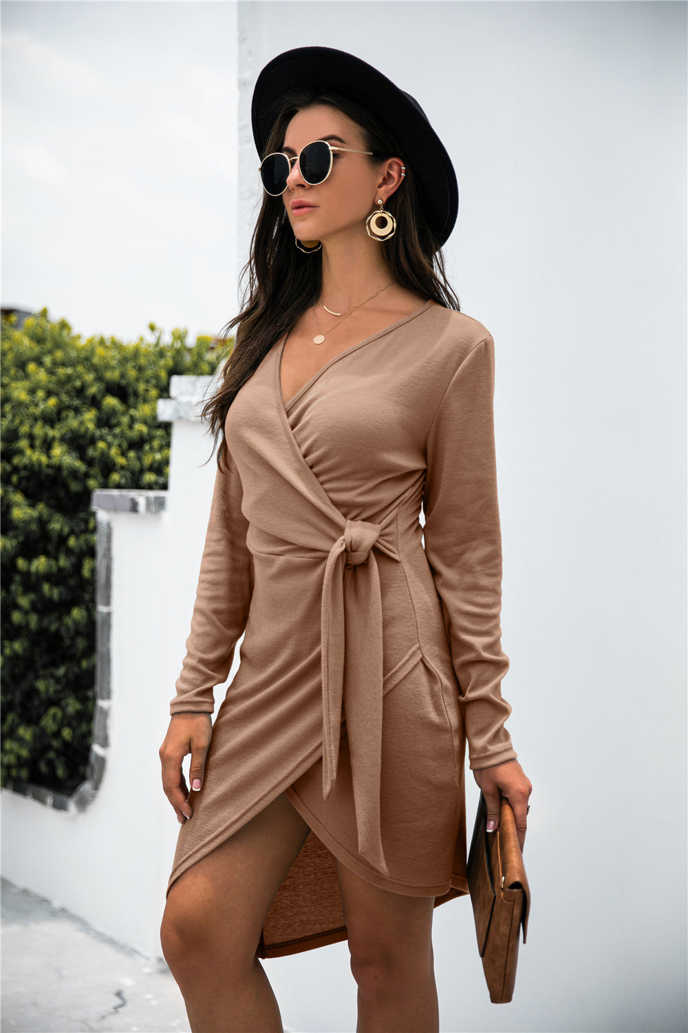 Asymmetry Wrap Tie Dress - Absolute Fashion 2020