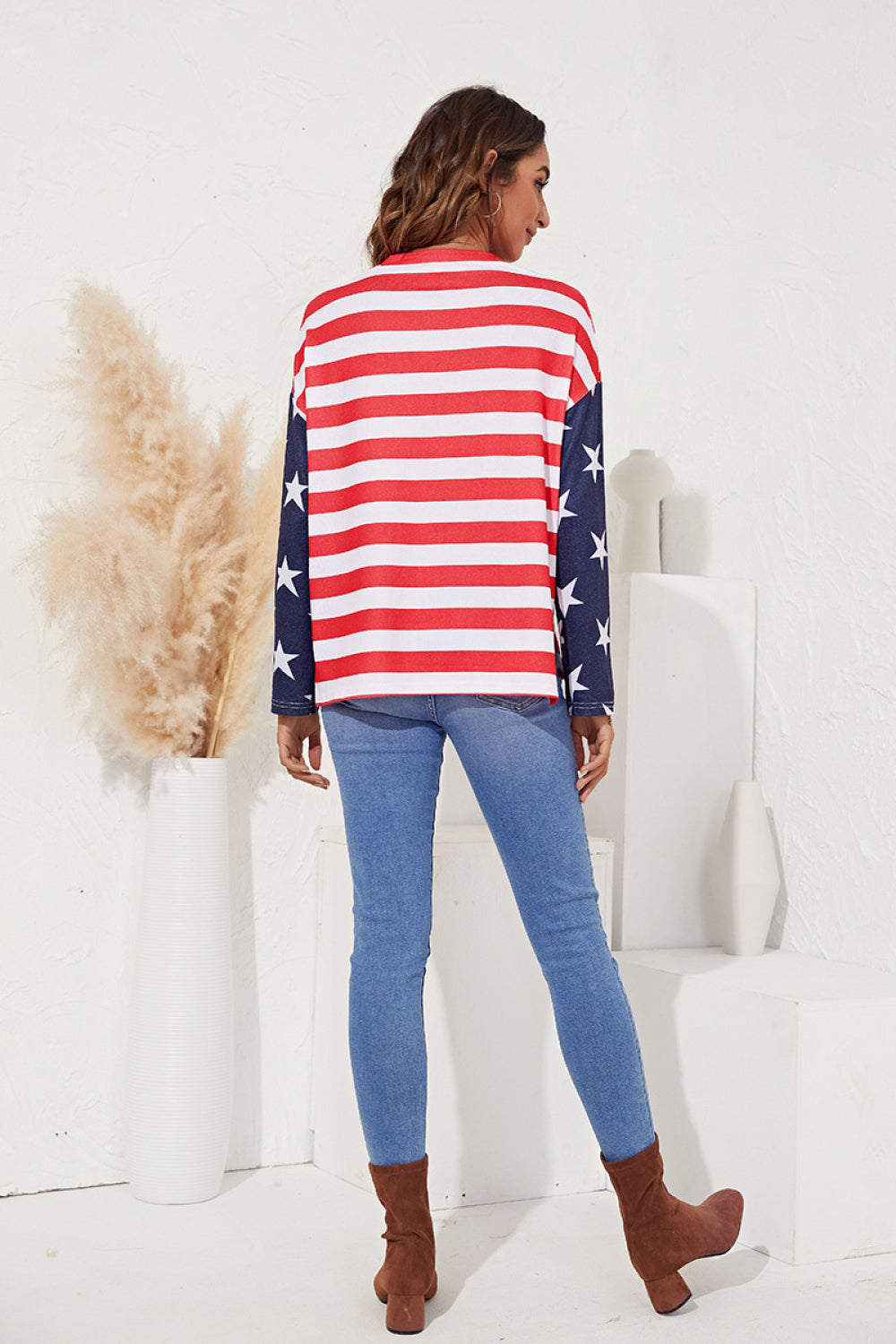 Striped Print Long Sleeve Tee - Absolute Fashion 2020