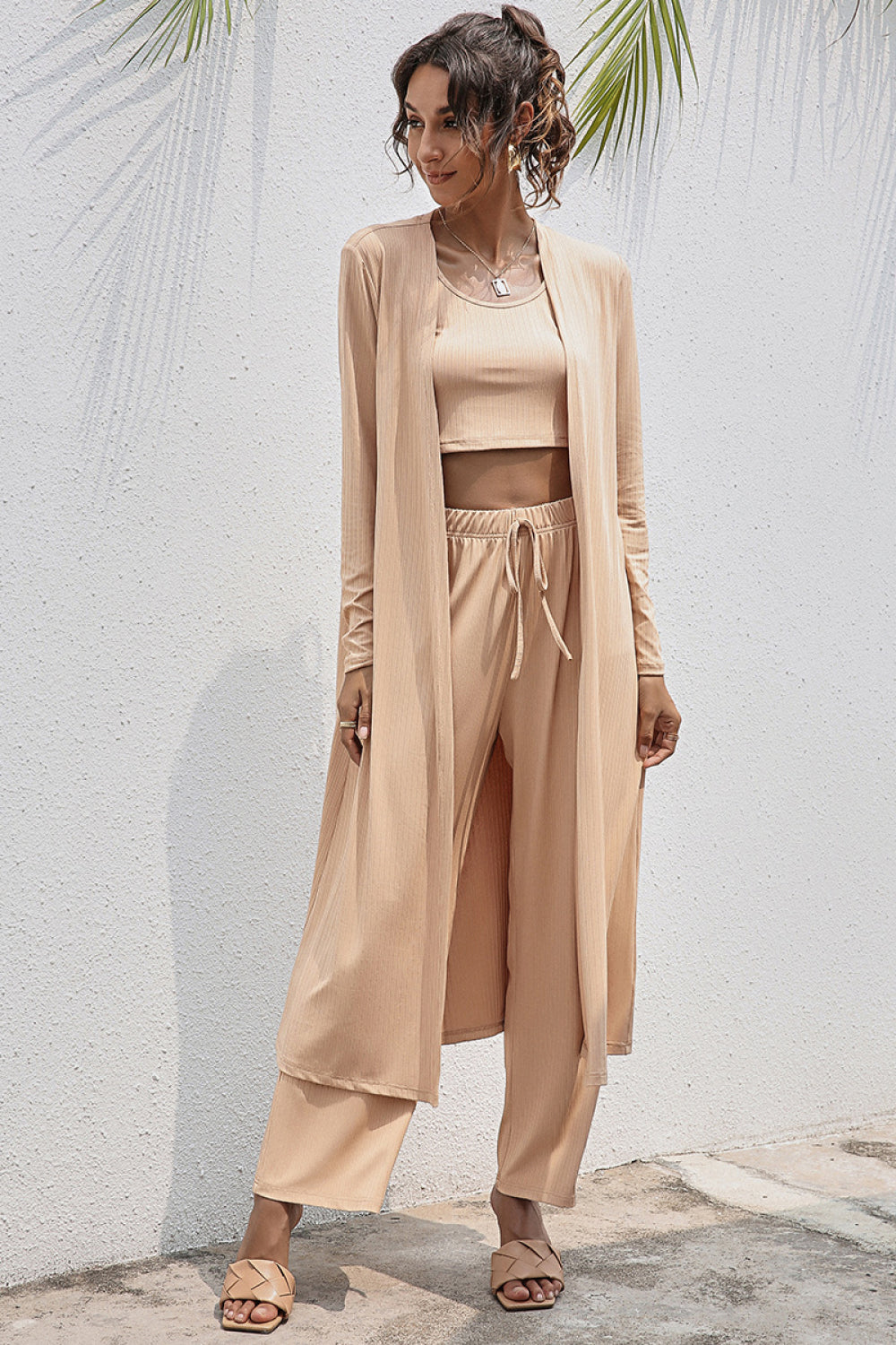 Tank Top, Wide Pants and Cover Set - Absolute Fashion 2020